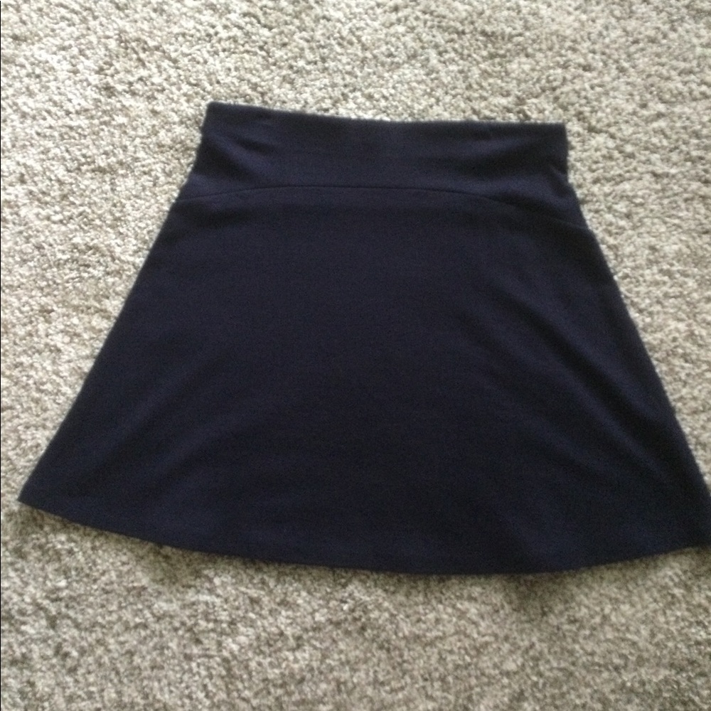 Loft cotton A-line skirt.